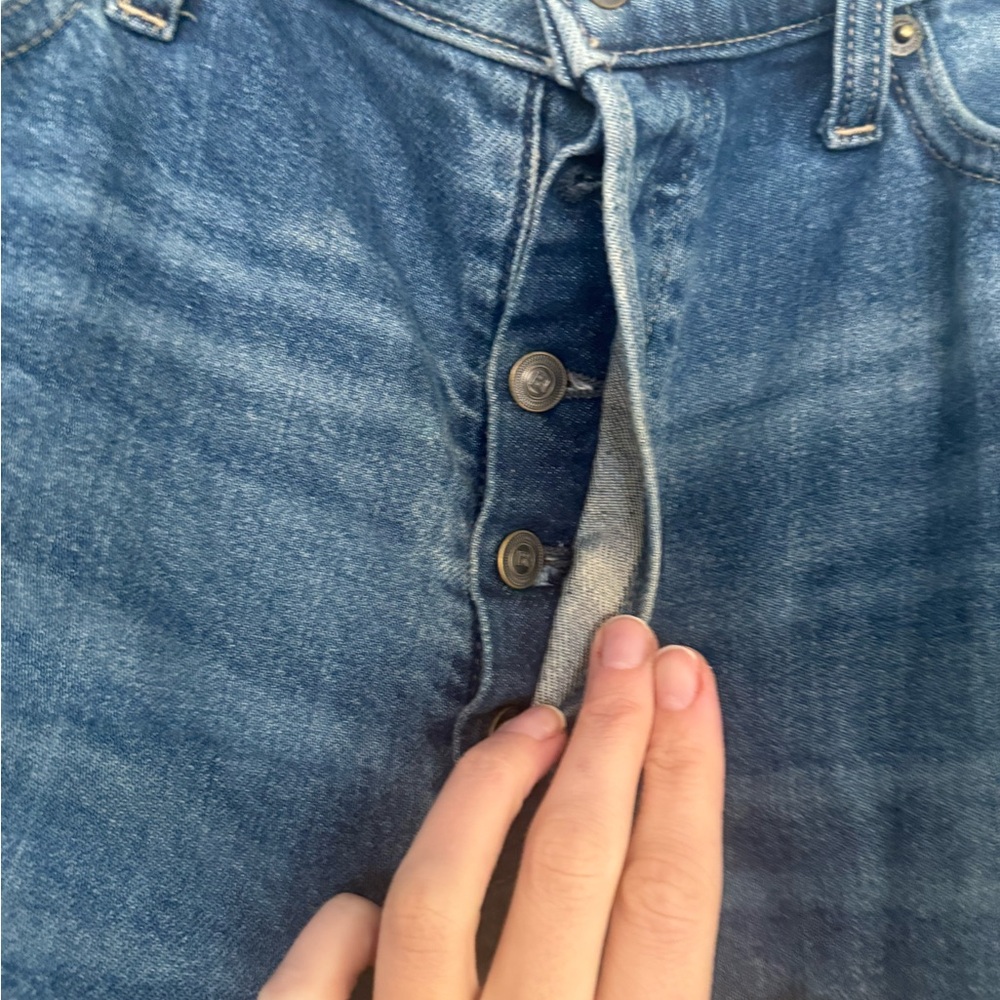 Banana Republic High Rise Straight Blue Denim Jeans - Picture 4 of 9